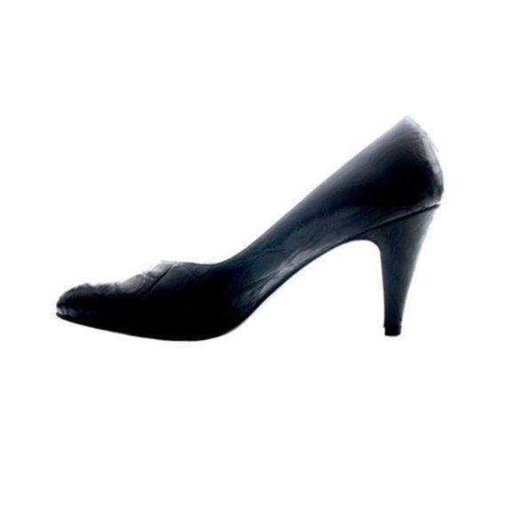 VINTAGE RALPH LAUREN CROC STAMPED PUMPS SIZE 7.5 - Picture 1 of 4